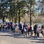 38.Fila para ingresar al Planetario Portatil Escorpio